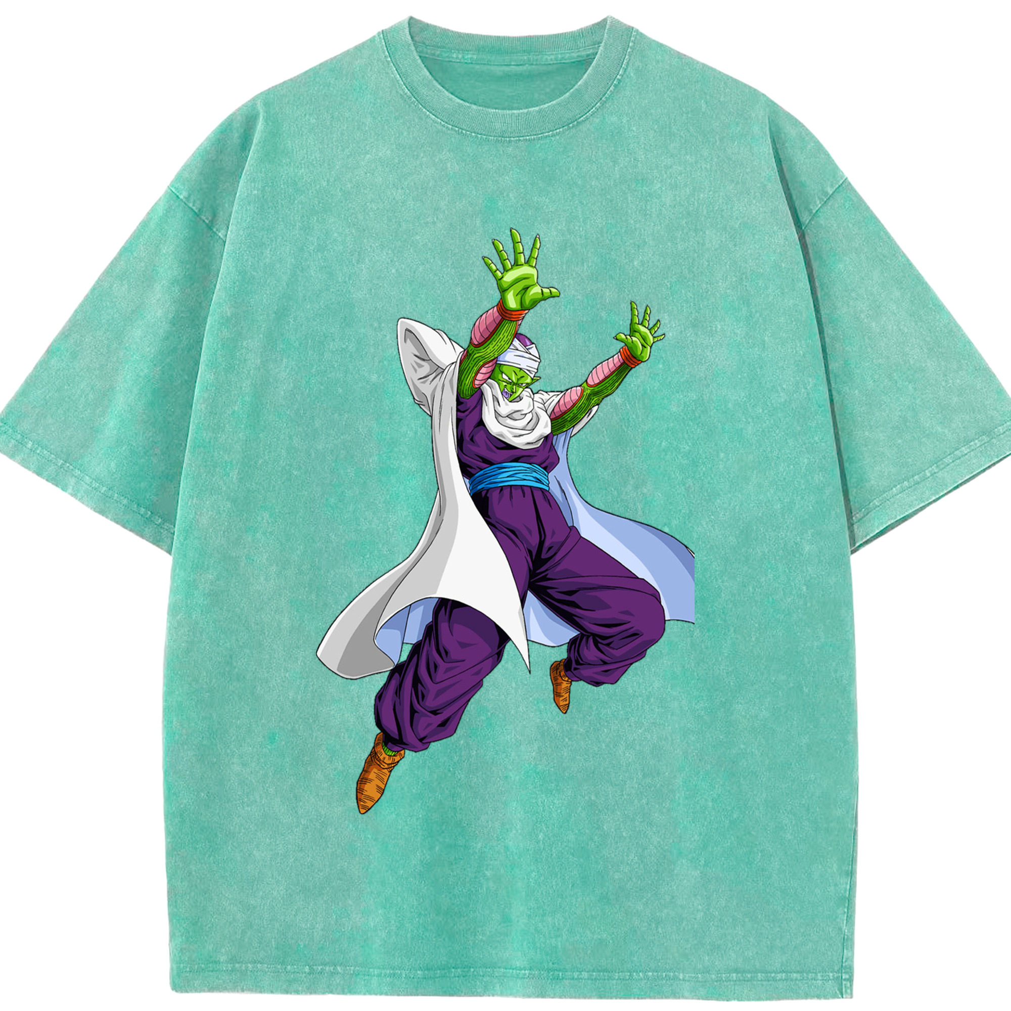 （画像用） ドラゴンボール ピッコロ DRAGON BALL Piccolo 綿100% ヴィンテージ風 半袖Tシャツ（フロントプリント）